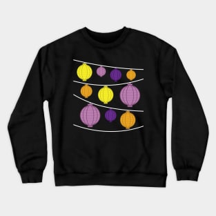 Lanterns | Purple Yellow Orange Crewneck Sweatshirt